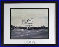 New Walt Disney 1950's Disneyland OLD Marquee vintage sign New frame