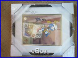 New! , Walt Disney's Donald Duck's Memory Book Sericel, Framed, Le /2500