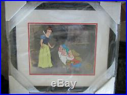 New! , Walt Disney's Snow White And The Seven Dwarfs Sericel, Framed, Le/9500