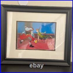 Nicely Framed THE WALT DISNEY COMPANY Peter PanLimited Edition Serigraph 1952
