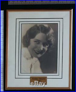 Norma Shearer Signed & Framed Photo, Cert. By Walt Disney World, RARE