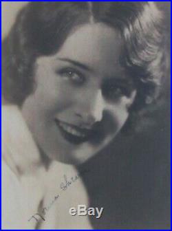 Norma Shearer Signed & Framed Photo, Cert. By Walt Disney World, RARE