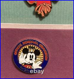 Official Disneyana Convention 1997 Walt Disney World Collector Pin Matte & Frame