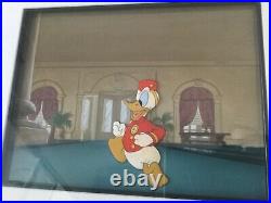 Original DISNEY Donald Duck Cel, Bellboy Donald (1942), Master Background Setup