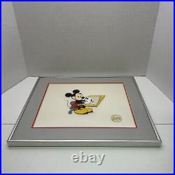 Original Disney Vintage Framed Art Cel Mickey Mouse MGM Studios Opening May 1989