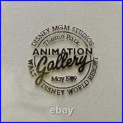 Original Disney Vintage Framed Art Cel Mickey Mouse MGM Studios Opening May 1989