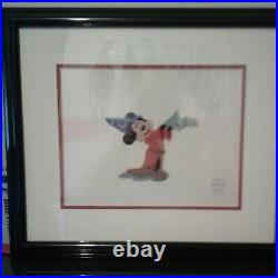 Original Framed Walt Disney Mickey Mouse Fantasia 5000 Serigraph Sericel Cel