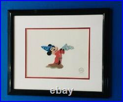 Original Framed Walt Disney Mickey Mouse Fantasia 5000 Serigraph Sericel Cel