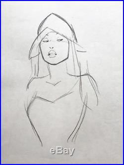 Original Framed Walt Disney Production Drawing of Pocahontas