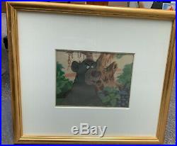 Original Walt Disney Animation Cel Jungle Book Character Baloo Framed