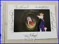 Original Walt Disney Sericel Reflection of Evil Framed Art Pin & Signature Card