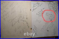 Original signed yearbook by Janis Joplin, Walt Disney authenticated & framed