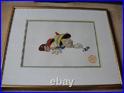 PINOCCHIO Walt Disney Serigraph Cel Framed Limited Edition Series of 9500