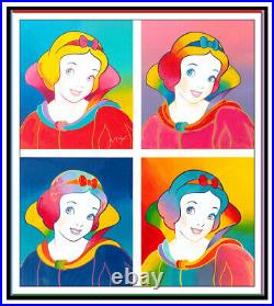 Peter Max Walt Disney Snow White Suite 4 Color Silkscreen Set Hand Signed Art