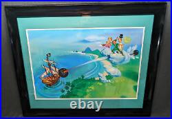 Peter Pan Professionally Framed Print from Disney's Little Golden Book 26x32