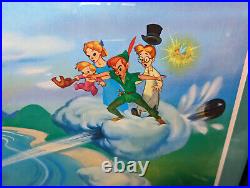 Peter Pan Professionally Framed Print from Disney's Little Golden Book 26x32