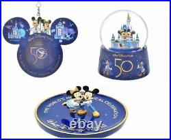 Photo Frame Ornament Snow Globe Tray Set of 3 Walt Disney World 50th Anniversary