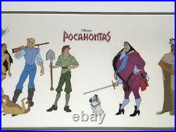 Pocahontas Limited Edition Sericel Cel Disney Character Model Sheet Animation LG
