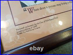 RARE Vintage 1997 Ltd Edition WALT DISNEY Framed Signed Mary Liz Tippin-Moody