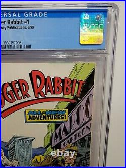 ROGER RABBIT #1 CGC 9.0 Newsstand! Walt Disney Publications 1990, Very Scarce