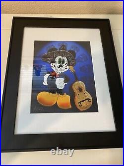 Rare Ardras Día De Los Muertos Walt Disney Mickey Mouse Framed Photo Art