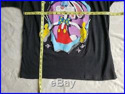 Rare Vintage 80's Who Framed Roger Rabbit T-Shirt Size Large Walt Disney Black