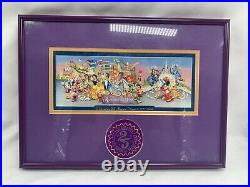 Rare Walt Disney 25th Anniversary Commemorative Ticket And Frame