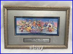 Rare Walt Disney 25th Anniversary Commemorative Ticket Framed