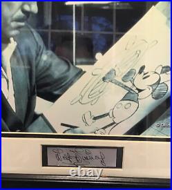 Rare Walt Disney Autograph Signed Display, Framed. Purchased At Disney