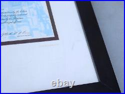 Rare Walt Disney Company Stock Share Certificate 2003 Original OneShare Framed