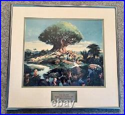 Rare Walt Disney Imagineering Animal Kingdom Opening Day Framed Concept Print