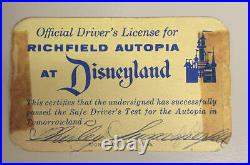 Rare Walt Disney Signed Autograph Display, Framed. JSA