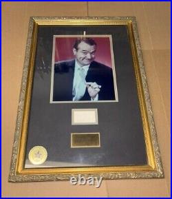 Red Skelton Autograph With Picture Framed Authentic Walt Disney Company