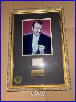 Red Skelton Autograph With Picture Framed Authentic Walt Disney Company