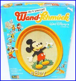 Revell Walt Disney WALL DECORATION PICTURE & FRAME Mickey Mouse Felt Figure MIB