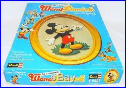 Revell Walt Disney WALL DECORATION PICTURE & FRAME Mickey Mouse Felt Figure MIB