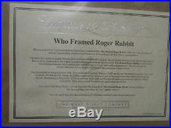Roger & Jessica Who Framed Roger Rabbit Limited Edition Animation Cel Signed