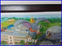 SIGNED Dumbo A Day at the Studio Walt Disney Giclee Canvas Print Hernandez