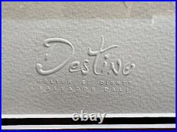 Salvador Dali Walt Disney Destino Large Format Gilt Frame Serigraph Art Print 57