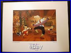 Signed Pinocchio Original voice ca 1940 Walt Disney Dickie Jones 11x14 Frame