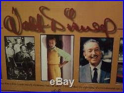 Signed Rare 1997 Walt Disney Cast Member Framed Photo Ltd Ed 265/1000