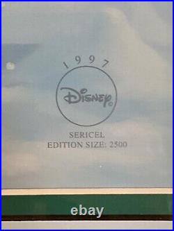 Sleigh Ride 1997 Walt Disney Limited Edition Sericel Framed with COA