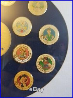 Splash Mountain Walt Disney Worlds 20 Magical Years Framed Anniversary Pin Set