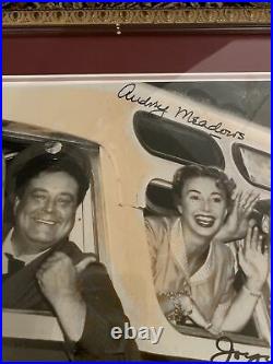 THE HONEYMOONERS 50s SIGNED PHOTO (3) AUTH AUTOGRAPHS FRAMED By Walt Disney Co