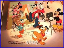 Team Disney cel CAL ARTS Sericel Mickey Goofy Donald Back Stage NEW FRAME 1991
