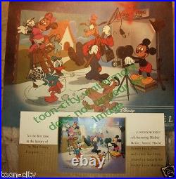 Team Disney cel CAL ARTS Sericel Mickey Goofy Donald Back Stage NEW FRAME 1991