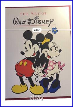The Art Of Walt Disney special edition poster Mickey Minnie Mouse Red frame