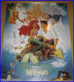 The Little Mermaid With Banned Cover Art (Disney VHS) & Framed Poster! RARE