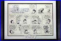 The Middletons Original Comic Strip Art Superbowl Walt Disney World Themed Frame