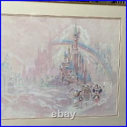 The Sun Never Sets On The Disney Magic Euro lithograph Framed Art Ed French